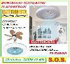 Montaggio ventilatore plafoniera con luce Roma