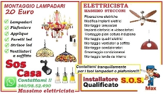 zoom immagine (Elettricista lampadari Roma)